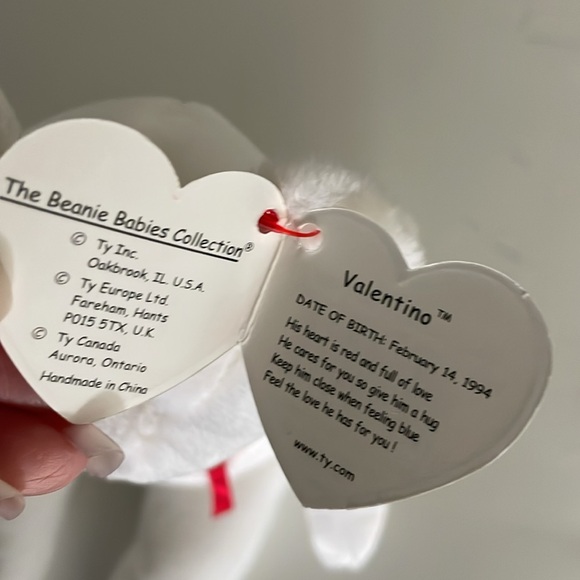 1993 Valentino the Bear Beanie Baby - Picture 5 of 8